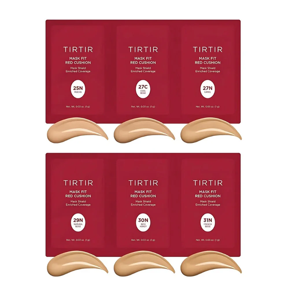 TIRTIR Mask Fit Red Cushion Trial Kit (6 Shades)